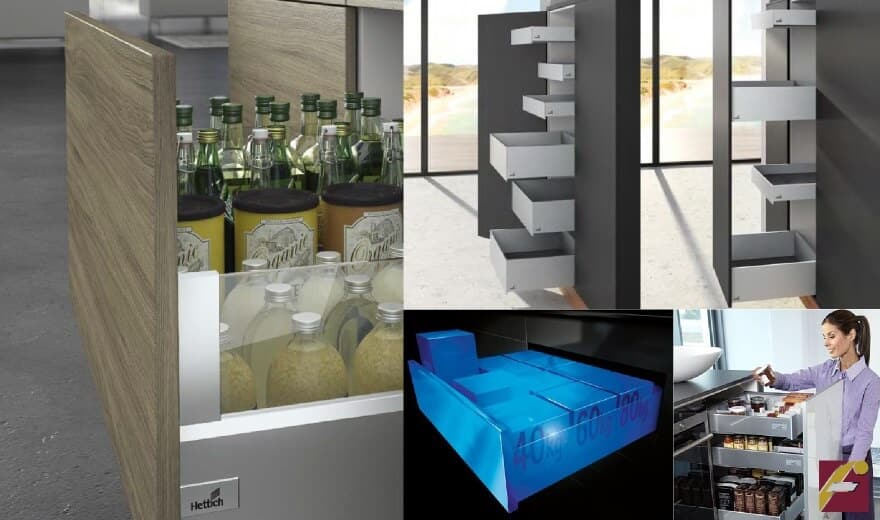 herrajes de cocina Hettich cajones